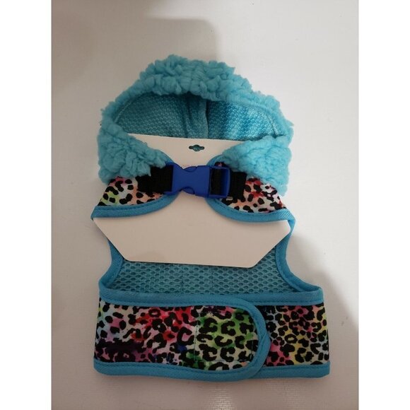 Nwt SIZE XS JUSTICE DOG SHERPA RAINBOW HARNESS - Picture 5 of 5
